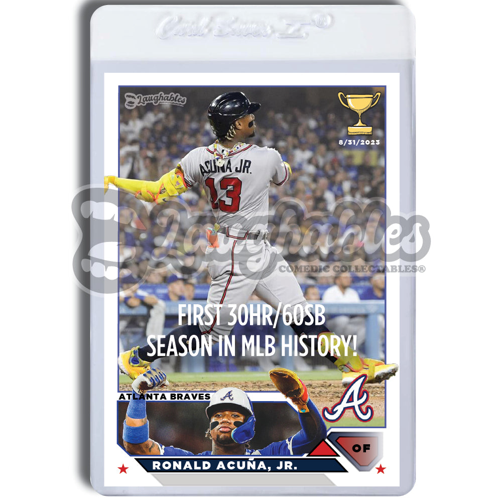 Ronald Acuna, Jr. | Limited | Custom Art | Trading Baseball Card Novelty
