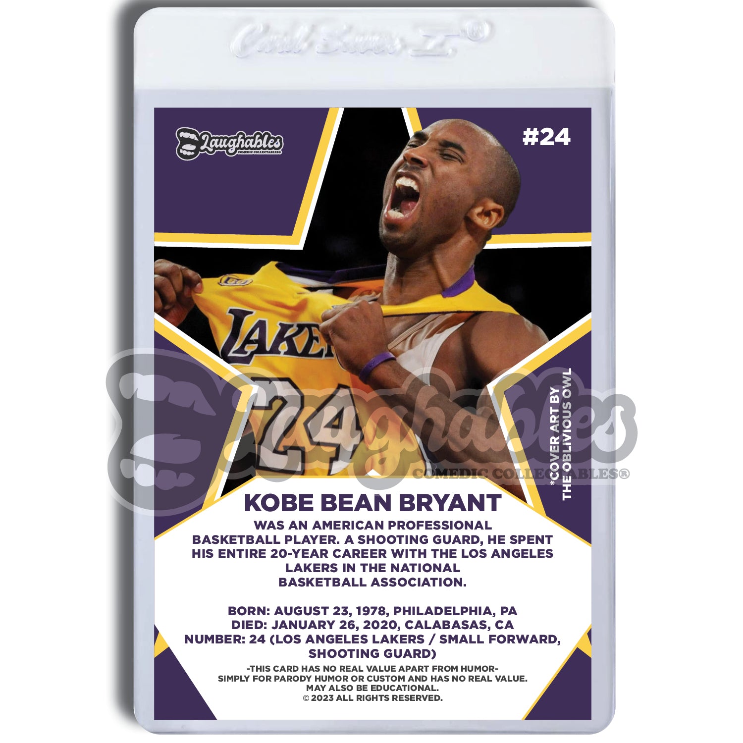 Kobe Bryant | LA Lakers | Limited Custom Art Trading Basketball Card Novelty