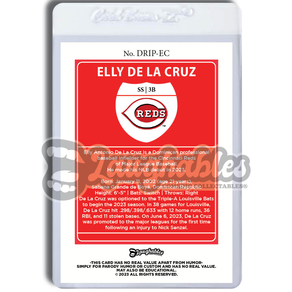 Elly De La Cruz | DRIP | Limited | Custom Art Trading Card Novelty