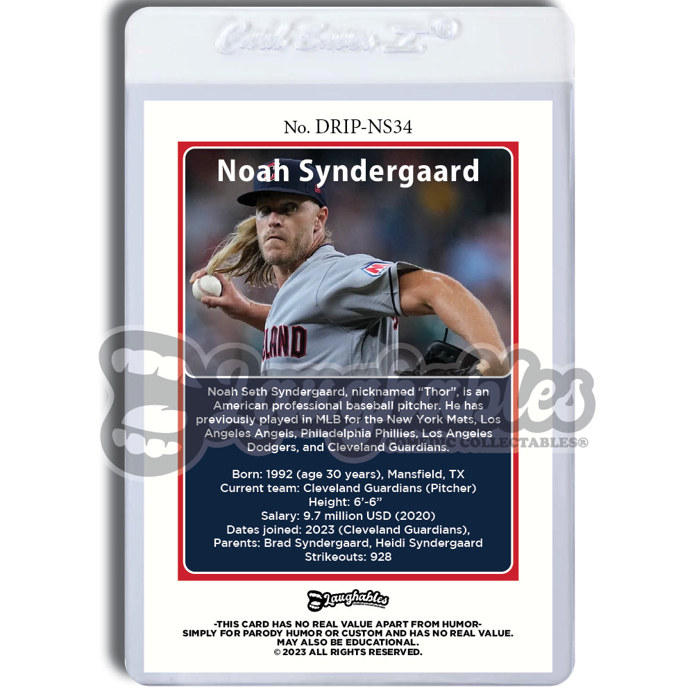 Noah Syndergaard | Limited | Custom Art | Trading Baseball Card Novelty