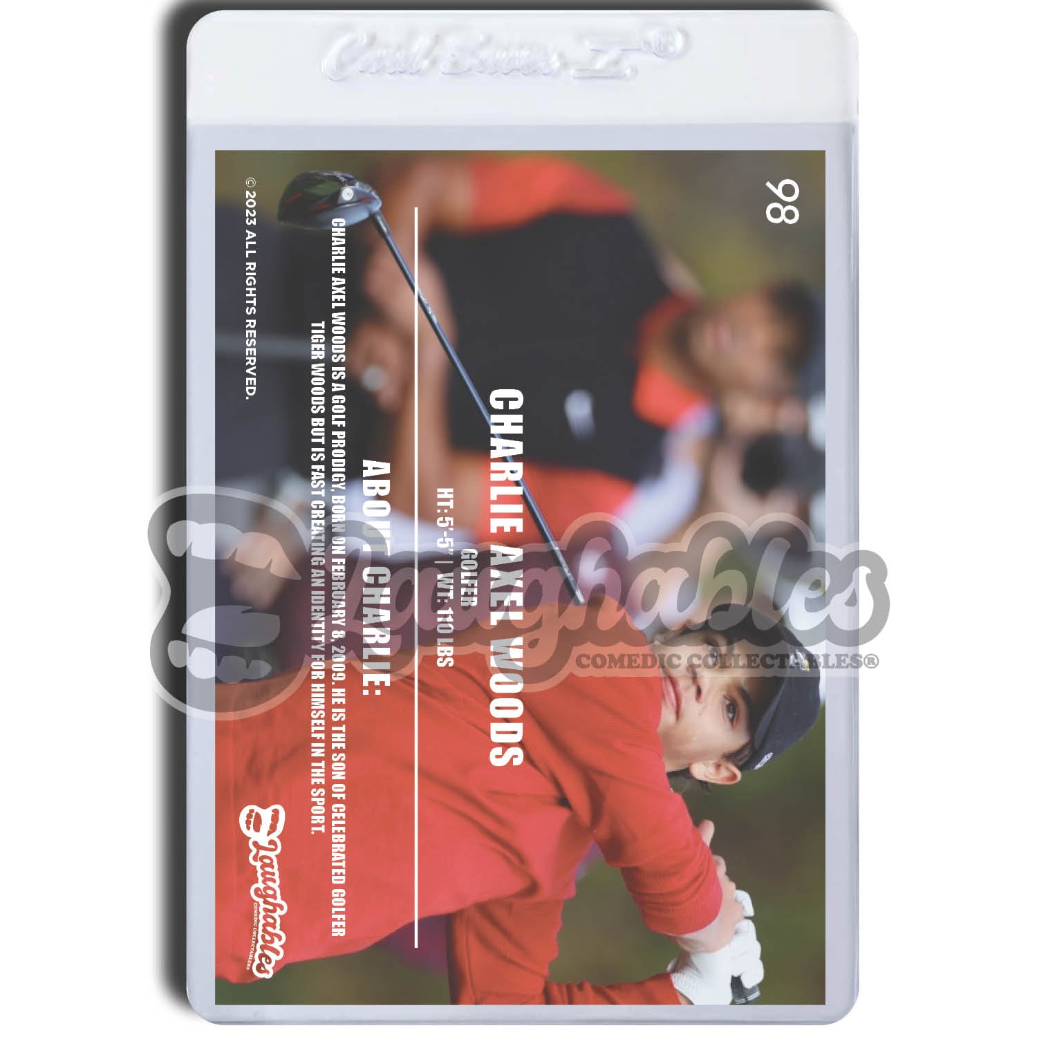 Charlie Woods | Golfer | ACEO | Custom Trading Card Novelty