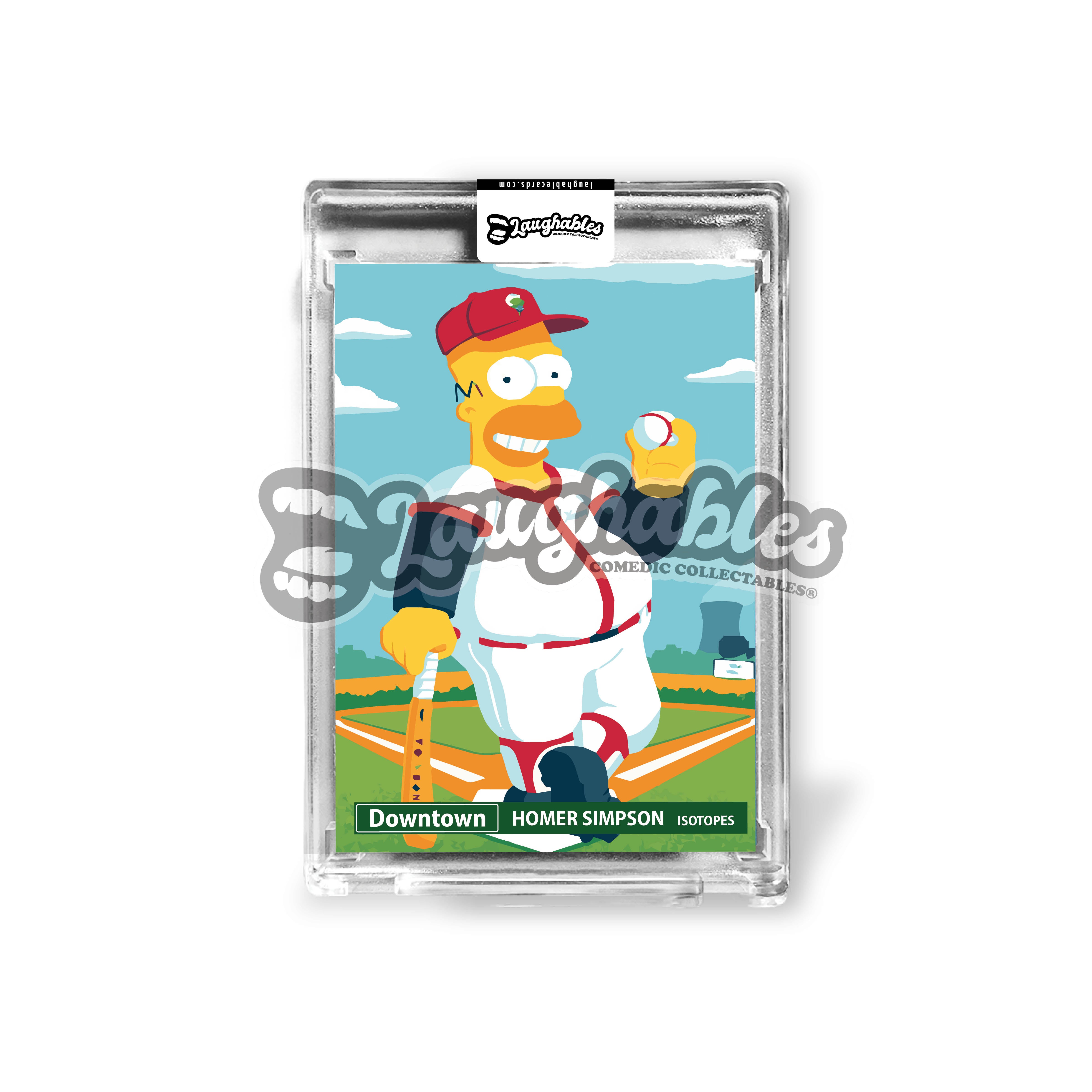 Homer Simpson | Downtown | Custom Art Trading Card Novelty