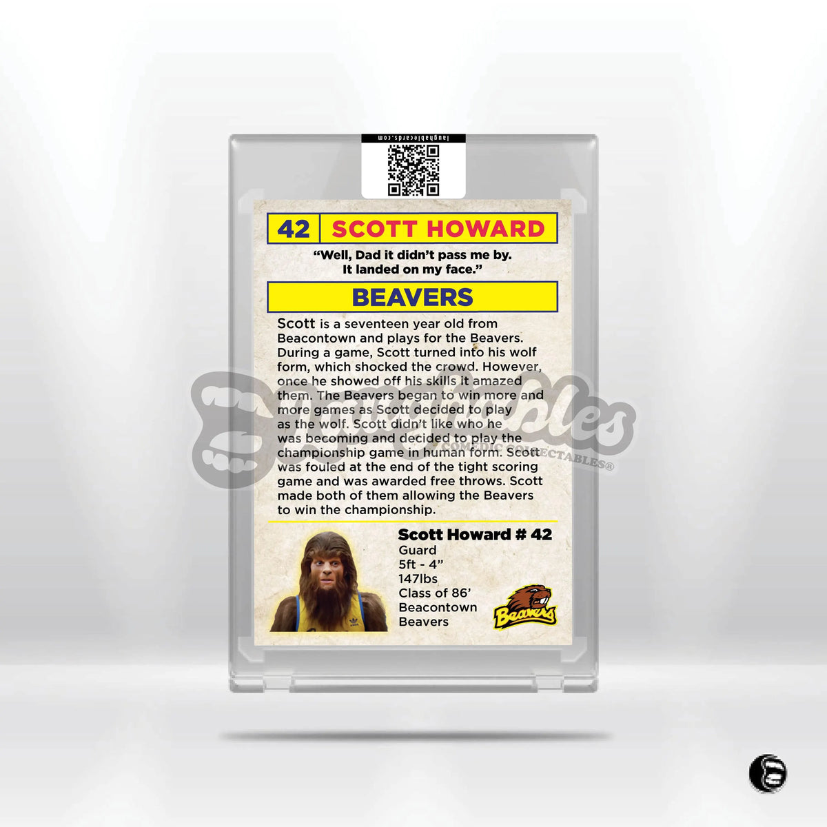 Teen Wolf | Scott Howard | Michael J. Fox | Custom Art Trading Card Novelty