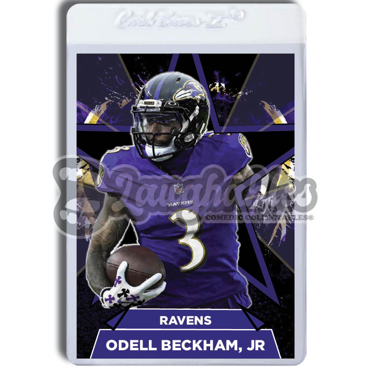 Odell Beckham, Jr | Ravens | Custom Football Card Novelty