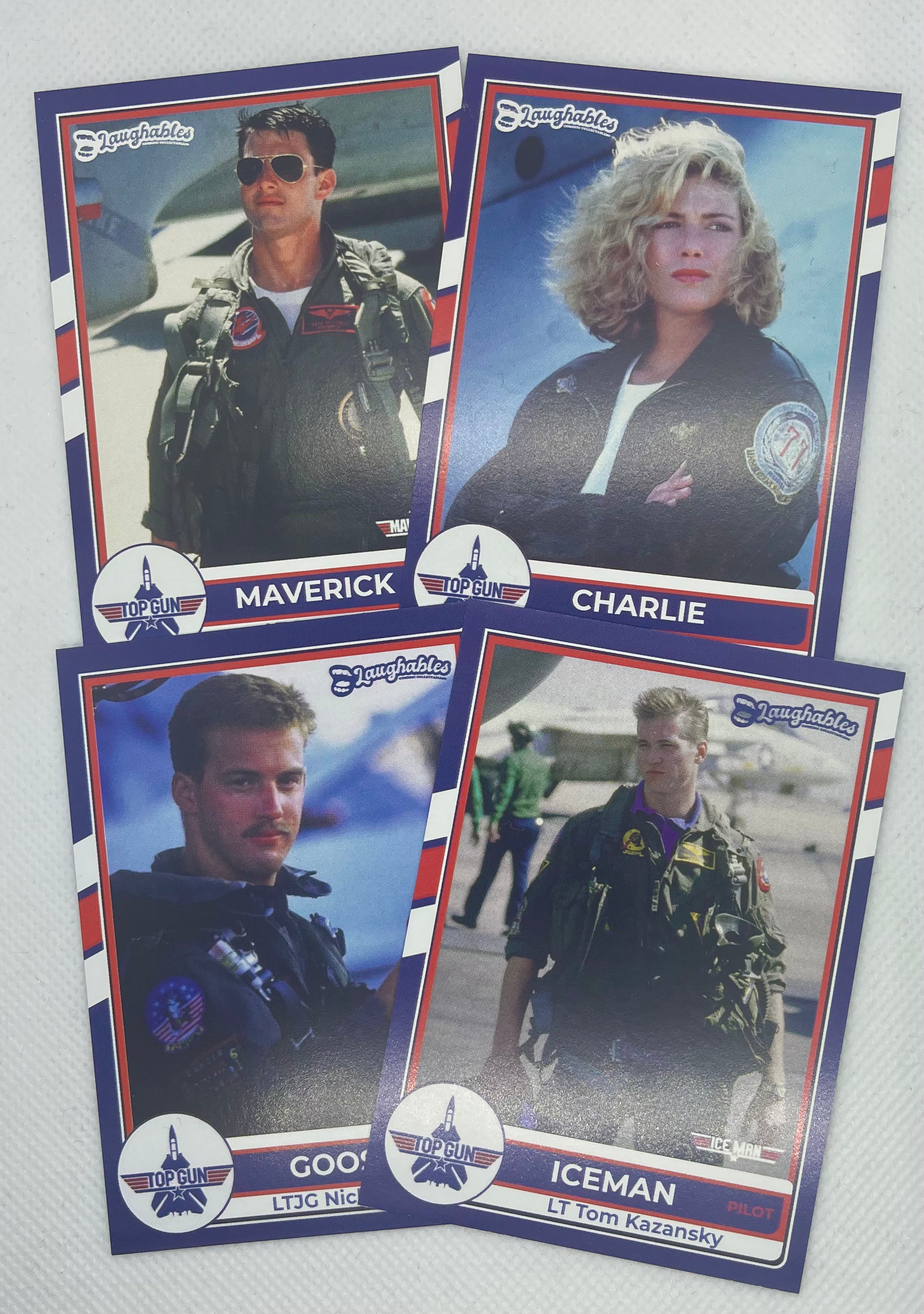 Top Gun | 4 Card Set | Custom Trading Cards Novelty