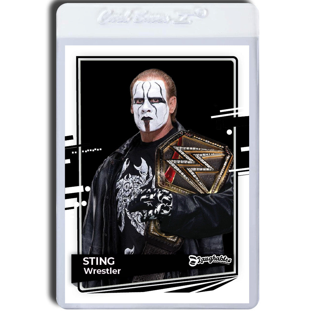 Sting | WWE | Wrestling | Limited | Custom Art Trading Card Novelty